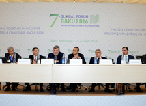 Sessions of 7th Global Forum of UN Alliance of Civilizations in Baku.  Azerbaijan, Baku, 27 apr. 2016